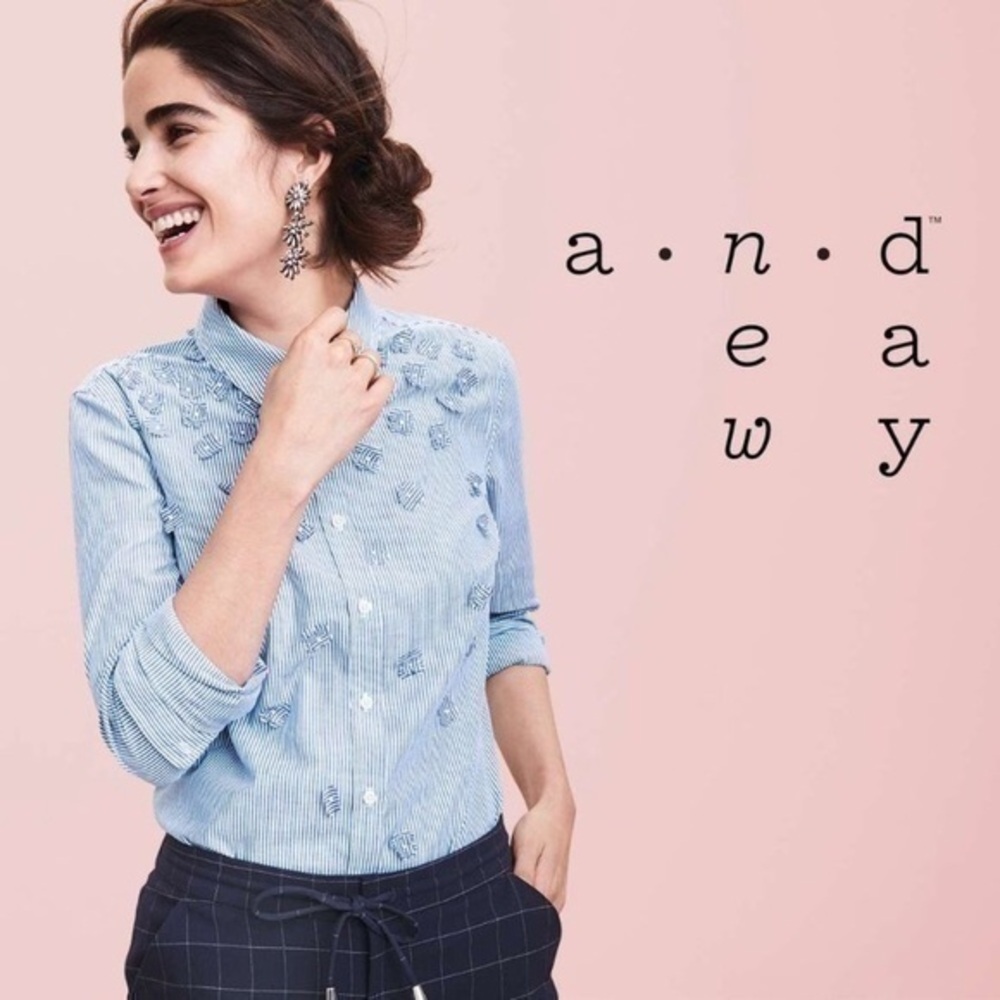 A New Day Striped Button Down Shirt